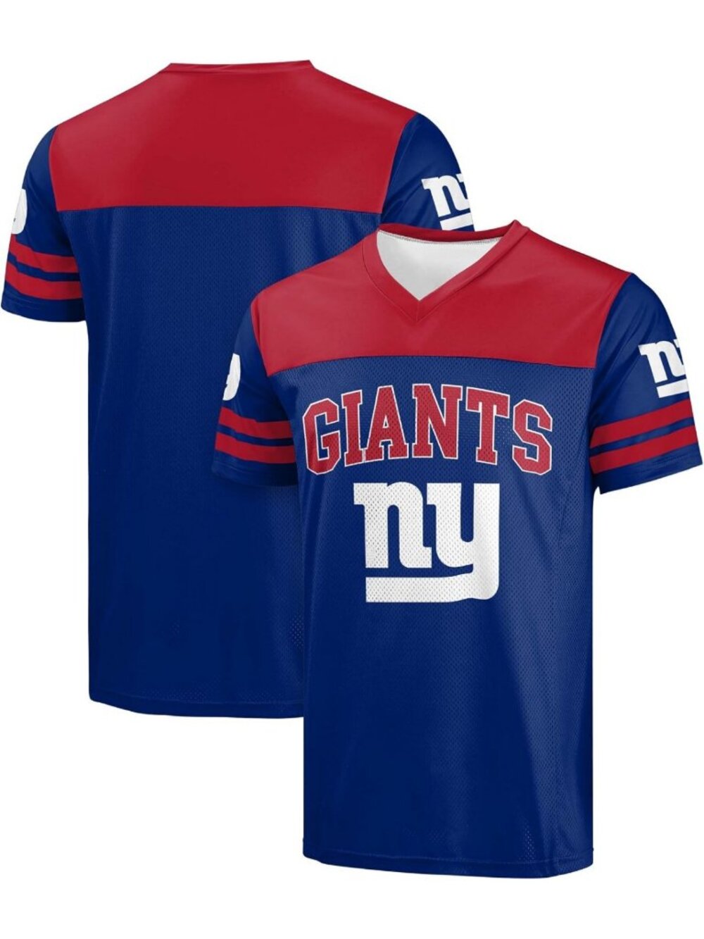 Men's Game Day V-Neck Football Top | Team Color Logo | Officially Licensed